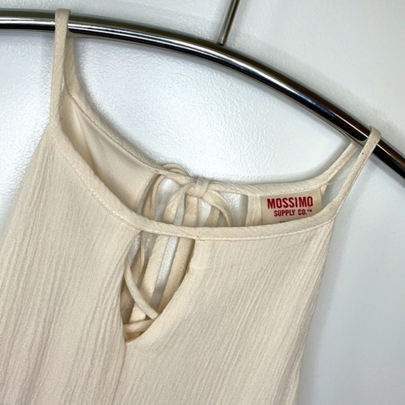 MOSSIMO SUPPLY CO. | Women’s Cream Colored Casual Tie Back Dress Size XS - Picture 6 of 8